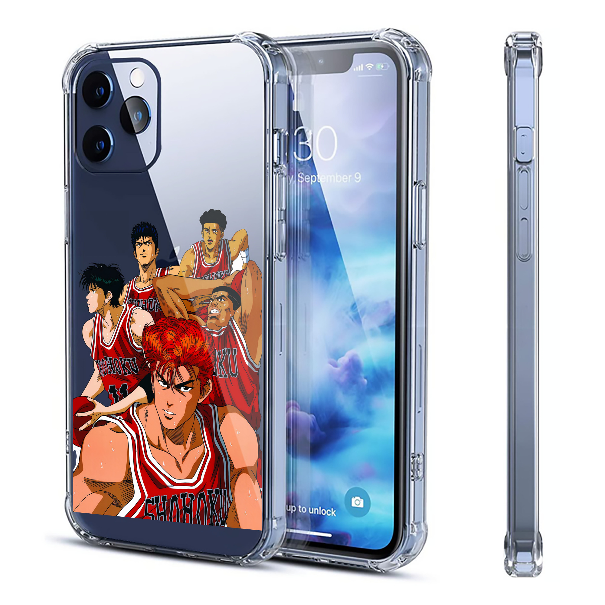 （画像用） SLAM DUNK／スラムダンク 【iPhone 12シリーズ対応】透明スマホケース（クリアソフトケース）